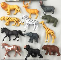 Play Rubber 7 Inch Wild / Zoo Animals