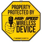 Wireless Device Warning Sign With Stake