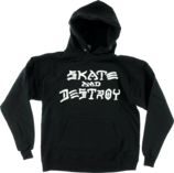 Thrasher Sk8 & Destroy Hoodie S-Black