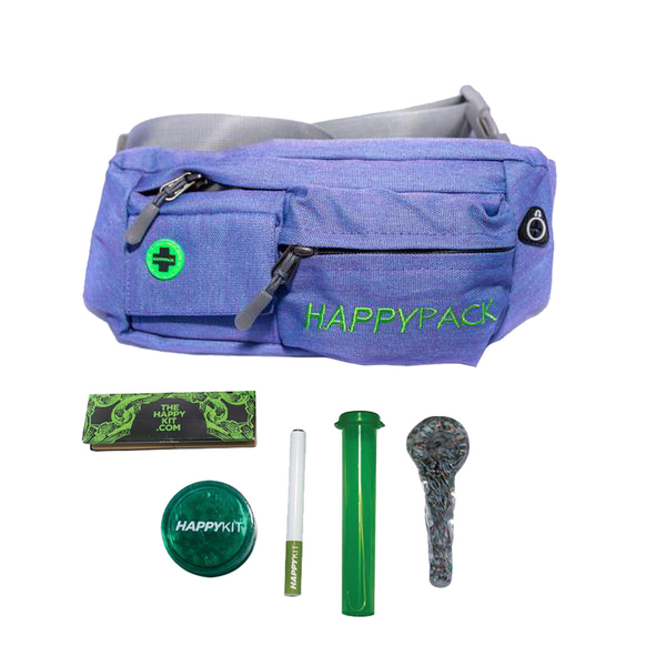 Happy Kit – Case, Storage, Grinder, Spoon, One Hitter, Papers and Tips