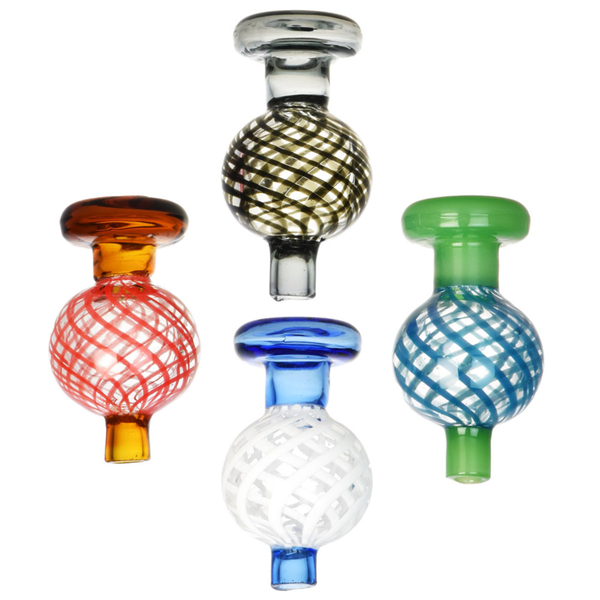 Spiral Wrapped Bi-Color Ball Carb Cap