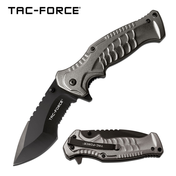 Tac Force Grey Spring Assisted Knife