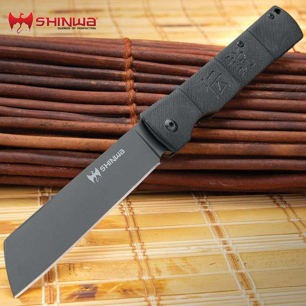 Shinwa Black Takegara Razor Knife