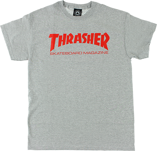 Thrasher Skate Mag Short Sleeve XL-Heather/Red T-Shirt