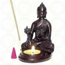 Buddha Resin Incense Stick, Cone and Candle Burner
