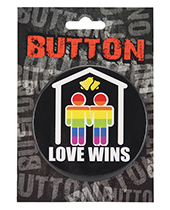 3" Button -Love Wins