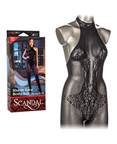 Scandal Plus Size Halter Lace Body Suit