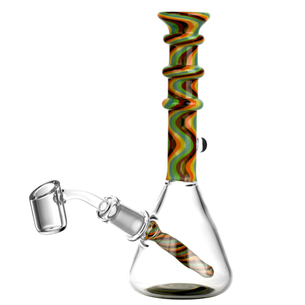 Worked Beaker Rig - 7" | 14mm Male