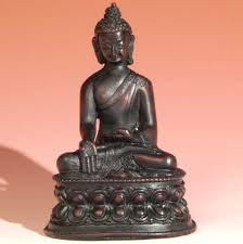 Resin Sitting Buddha Stain 4.5"