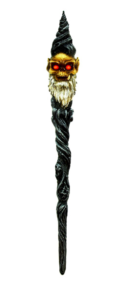 Evil Wizard Skull Magic Wand