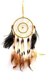 Beautiful Peacock Feathers 14 Inch Brown Dream Catcher