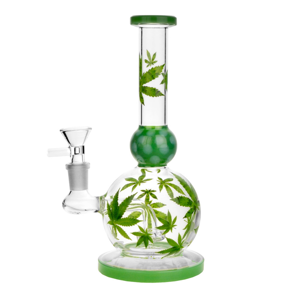 Hemp Leaf Ball Water Pipe