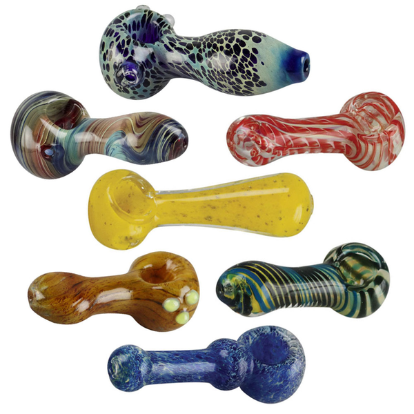 Worked Glass Spoon Pipe