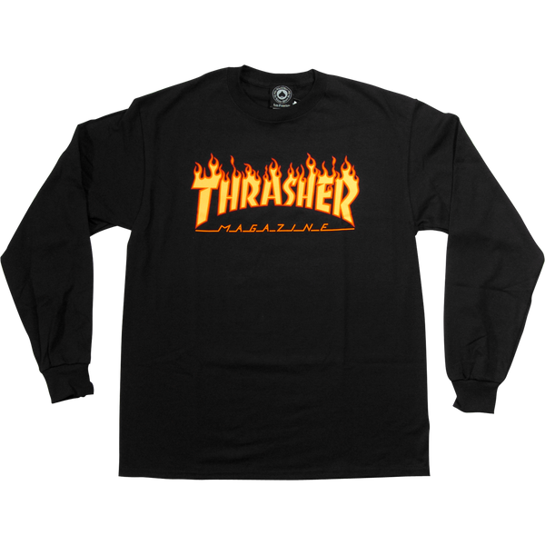 Thrasher Flame Long Sleeve T-shirt - Size XL