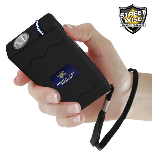 STREETWISE SMALL FRY 8,800,000* STUN GUN FLASHLIGHT BLACK