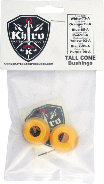 KHIRO TALL CONE Bushing SET 92a M-HARD YELLOW