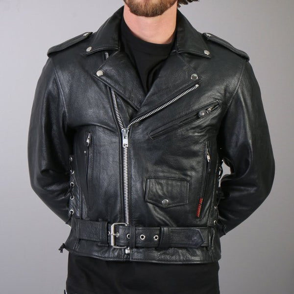 Hot Leathers Classic Motorcycle Leather Jacket