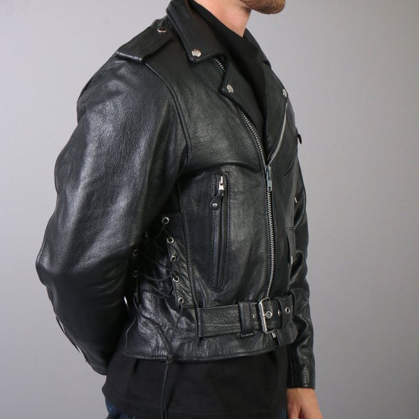 Hot Leathers Classic Motorcycle Leather Jacket