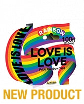 Love Is Love Rainbow Style Caution Party Tape