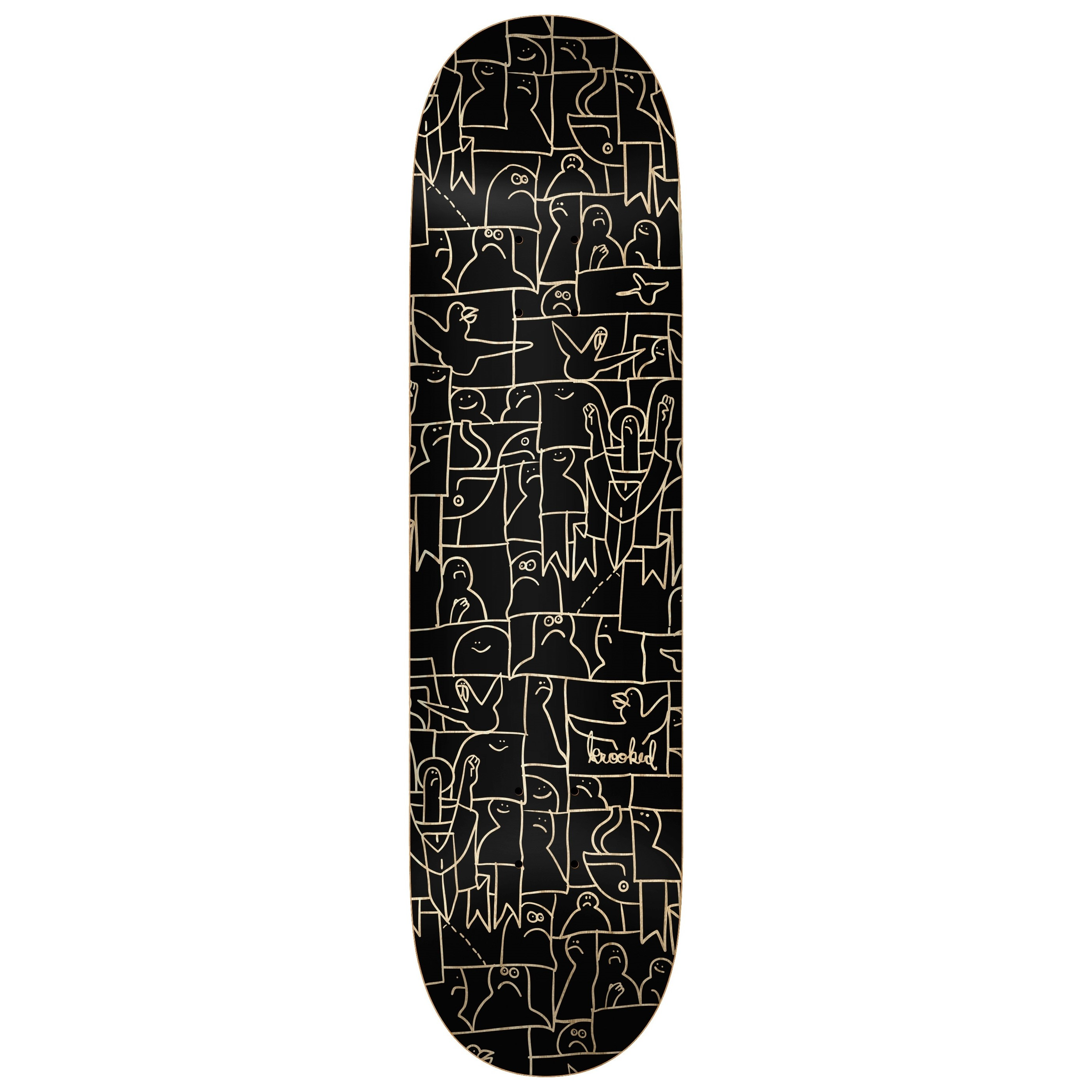 Krooked Skateboards - Flock Deck - 8.5