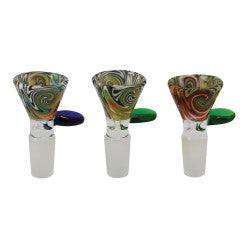 Worked Herb Glass on Glass Slide - Assorted Sizes / Colors